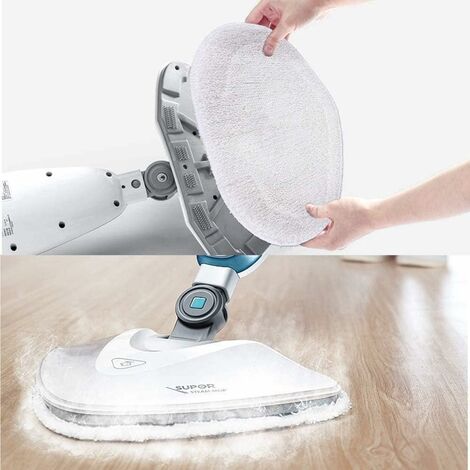 Serpillères Remplacement pour Polti Vaporetto Brosse Vaporforce, Produit pour Smart 35Mop, Smart 40Mop, Smart 100, SV400Hygiene, SV420Frescovapor, SV440Double, etc (4 pièces) Bluedeer