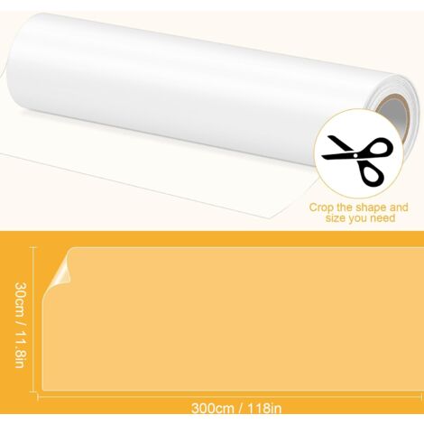 Lot De 2 Films De Protection Anti-rayures Pour Chat - Transparent, 30 Cm X 5 M - Autocollant, Sans Résidu - Pour Canapé, Meubles, Portes, Murs