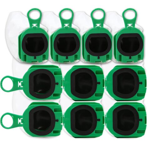 Lot de 10 Sacs D'aspirateur pour Vorwerk Kobold VB100 VB 100 FP100 FP 100 Sacs Filtrants de Qualité Supérieure pour Aspirateur Sans Filtre Kobold VB100 (1/5)