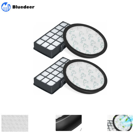 Lot de 2 Filtres HEPA pour Rowenta Silence Force Cyclonic 4AAAA RO7647EA RO7663EA RO7676EA RO7681EA (Modèle RO76xx) Aspirateurs, Filtre de Rechange Accessoires ZR903701 H115 Filtre pour aspir (1/5)