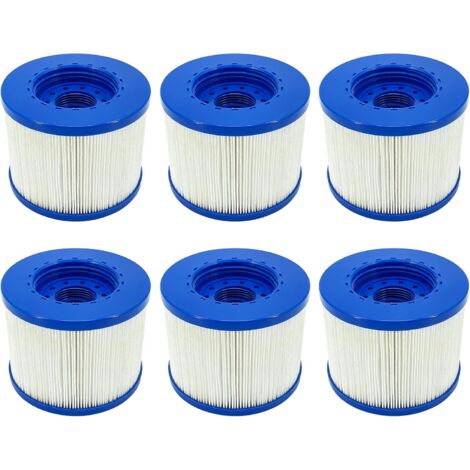 Lot De 8 Filtres Spa à Visser 75x100 Mm - Cartouche Filtrante Pour Clever Spa Et Piscines Gonflables
