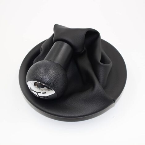 Pommeau de levier de vitesse 5 vitesses + protection pour Citroen Berlingo III pour Peugeot Partner 2008-2021, noir