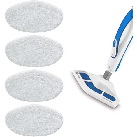 Serpillères Remplacement pour Polti Kit 4 Pièces, Serpillere Balai Vapeur en Microfibre Vadrouilles de Rechange Lavables (1/5)