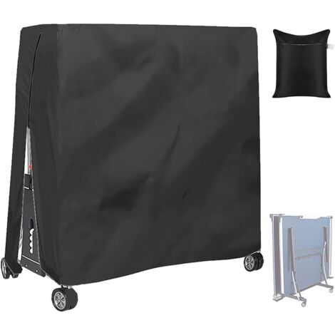Sponeta Housse De Protection SDL Pour Table De Ping-Pong – Protection Anti-Poussière Et Intempéries, Polyester Résistant Noir Mat