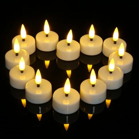 12 Bougies LED Rechargeables Avec Minuterie Et Télécommande - Ambiance Dimmable, 4 Modes, Câble USB-C 6-en-1 - Pour Décoration Halloween, Noël, Fêtes