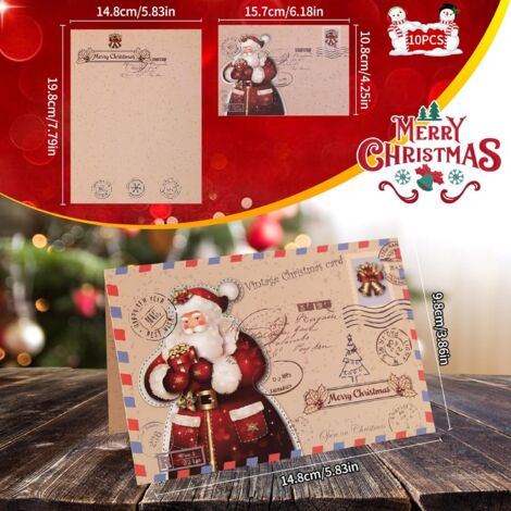 Art Nuvo Lot De 10 Cartes De Noël Exclusives Avec Enveloppes Et Inserts O 713973