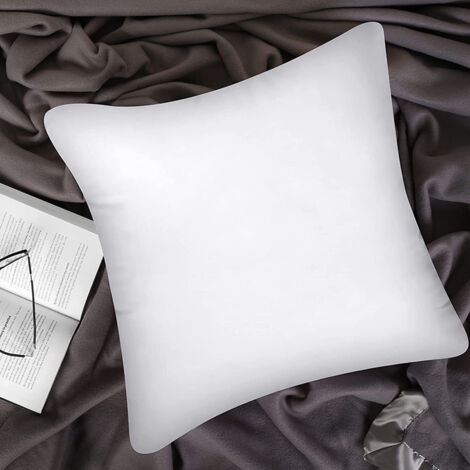 Lot De 4 Coussins Décoratifs Carrés OTOSTAR – 50x50 Cm – Blanc – Remplissage 7D Doux Et Moelleux