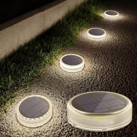 Lampe Solaire Exterieur, Lot de 2Lumiere Extérieur Terrasse Sol Jardin extérieur lumière décorative lumière de pelouse lumière de paysage solaire lumière enterrée (1/5)