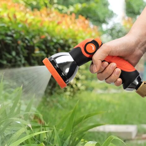 Pistolet D'arrosage Avec 9 Modes – Pulvérisateur Jardin Multifonction, Poignée Ergonomique, Pour Lavage Voiture, Plantes, Animaux