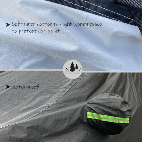 450x175x150cm Couvertures de voiture Bache de Véhicule Intérieur extérieur Couverture complète Auot Sun UV Snow Housse de protection anti-poussière