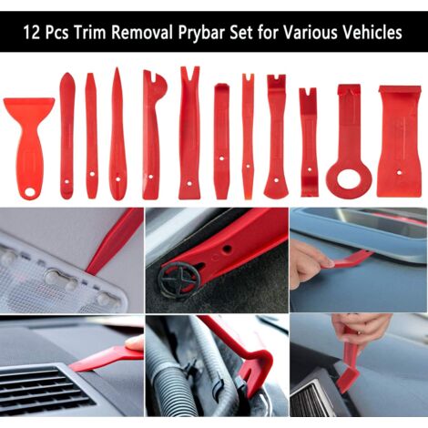 Kit De 5 Outils De Démontage Garniture Voiture – Pour Tableau De Bord Et Portes – Neuf