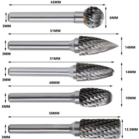 Embout De Fraise Rotative Carbure De Tungstène 6mm Pour Outil Dremel - Neuf