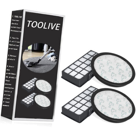 Lot de 2 Filtres HEPA pour Rowenta Silence Force Cyclonic 4AAAA (Modèle RO76xx) RO7681EA RO7691EA RO7690EA RO7649EA RO7647EA RO7663EA RO7676EA Aspirateurs, Filtre de Rechange ZR903701 H246- (1/5)