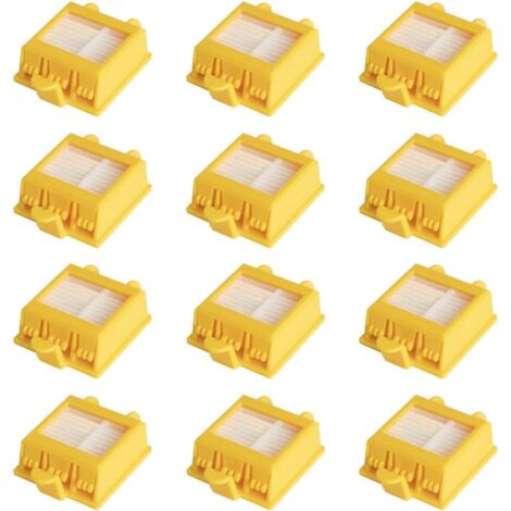 Lot de 12 Filtres Remplacement Pour iRobot Roomba 700 760 770 772 774 775 776 780 782 785 786 790 Rechange kit d'accessoires Compatible pour iRobot ROOMBA serie 700 (1/4)