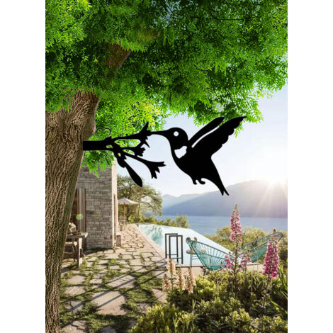 Décoration De Jardin Chouette En Métal Rouillé - Hauteur 60 Cm, Chouette 17x12 Cm - Style Noble Rouille - Résiste Au Gel