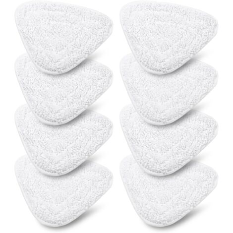 Lot de 8 Housses de Rechange pour Nettoyeur à vapeur Vileda Steam & Vileda Steam Plus, Accessoire Balai Vapeur Microfibre compatible avec Vileda Steam, Lavables en Machine (1/5)