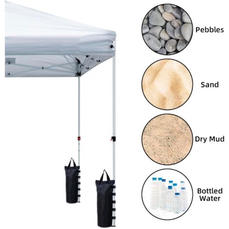 Sac à Sable Noir Ada En Acier Inoxydable étendu - Pour Lestage, Ancrage, Ou Fitness, Modèle 2SSS