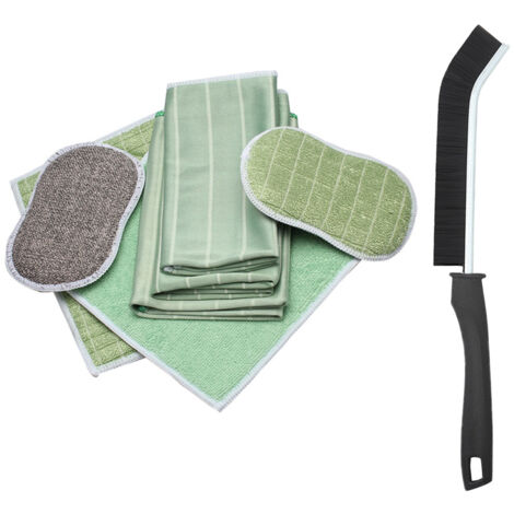 Lot de 6 Chiffon Bambou Microfibre pour Vitres Miroirs Carreaux Carrosserie Microfibre Bambou Vitre Ménage Salle de Bain,De plus, une brosse à écart vous sera offerte en bonus (1/5)