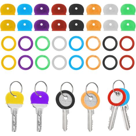 Paquet De 4 Identificateurs Couvre-clé, Couleurs Variés