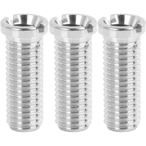 Lot de 3 vis creuses pour évier M12 x 35 mm en acier inoxydable pour vanne à panier filtrant, vis d'évier de 35 mm, vis creuse en acier inoxydable 304 pour évier de cuisine (1/5)