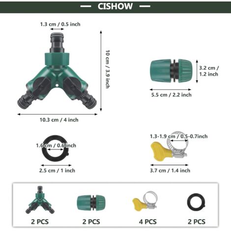 Répartiteur En Y Distributeur D'Eau Forever Speed CST-02F 25/32/38mm Avec Robinets