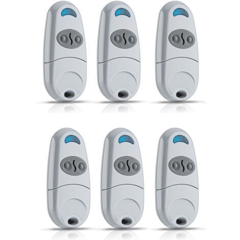 Lot de 6 Telecommande Came TOP432NA- Fréquence de code fixe 433,92 MHz Télécommande et émetteur mural pour motorisations