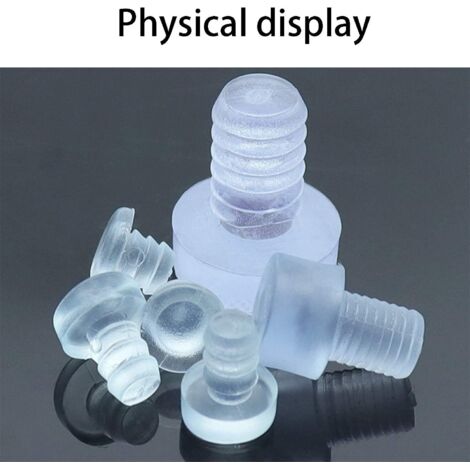 Lot De 150 Pare-chocs De Table En Verre Avec Tige - 5 Tailles