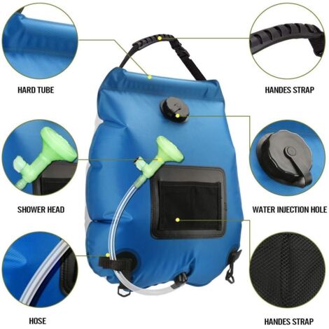 Douche Solaire De Camping 20L – La Solution Nomade Pour Se Douiller Partout !