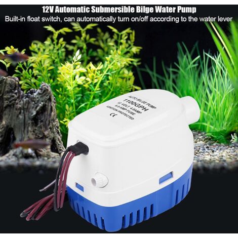 Pompe De Cale Submersible 12V – 1100 GPH (4000 L/h) Pour Bateau, Portable Et Efficace