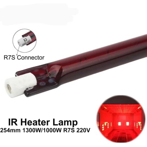 DoRight Ampoule Chauffante Rubis 500W R7s - Lot De 4 Lampes Infrarouge Quartz 118mm Pour Chauffage Intérieur Et Extérieur