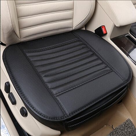 Coussin de siège de Voiture Housse de siège PU en Cuir et Bambou Mat Pad