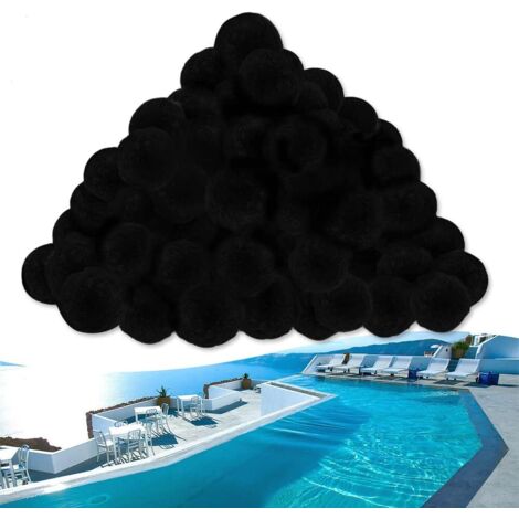 Balles Filtrantes 700g de Sable de Filtration, Boules de Filtration pour Piscine, Pompe de Filtration, Filtre à Sable d'aquarium (Noir) (1/5)