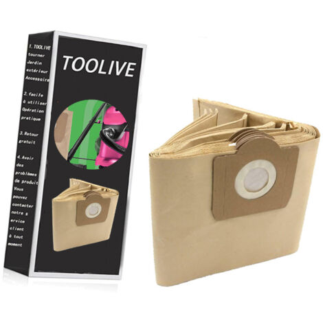 20 Sacs D'aspirateur, Compatibles Avec WD3 1629 MV3 A2201/2204/2554/2604 Pour Kärcher 6.959-130.0 Sacs De Dépoussiérage Pour Aspirateurs Sacs En Papier, Sacs De Dépoussiérage à Haute Efficacité