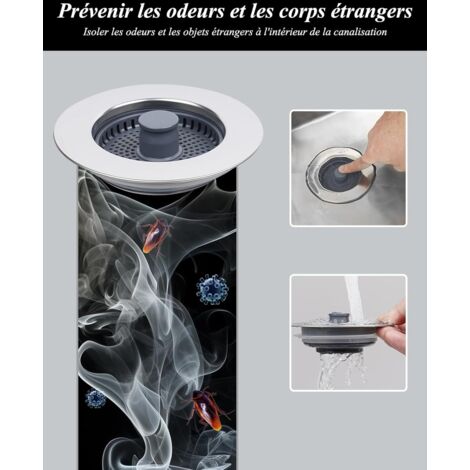 Passoire évier / Panier Filtre Anti-odeurs - Pour Légumes, Fruits, Déchets Alimentaires, Maison Ou Restaurant