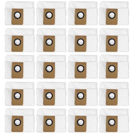 Pièces de rechange pour sac à poussière étanche haute capacité pour aspirateur robot Deebot X1 Omni, lot de 20 (1/3)