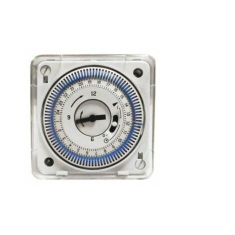 Fitags – Horloge encastrable pour programmation d'appareils de piscine – Tension 230V – Alimentation électrique secteur – Mode de pose encastré