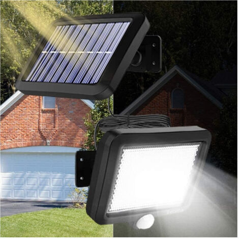 Spot Led Extérieur Avec Panneau Solaire Détecteur De Mouvement Détecteur Crépusculaire (1/5)