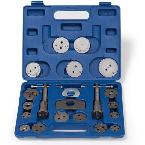Tectake – Coffret de 22 outils de remise à zéro de piston étrier de frein – Compatible avec voitures classiques – Mallette de transport incluse
