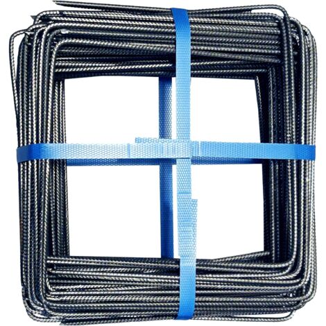 Agrafes pour toile tissée de paillage 20x20 cm – Lot de 100 agrafes en plastique résistant – Stabilisation des toiles anti mauvaises herbes