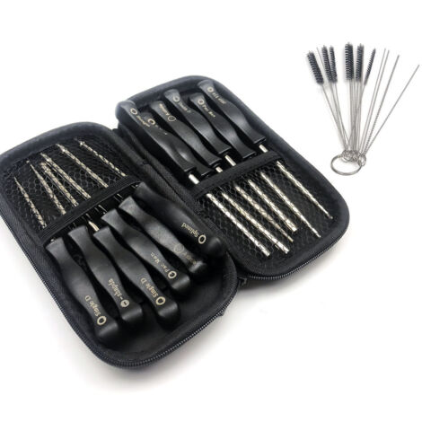 Outil de réglage de carburateur 12 pièces avec outil de nettoyage pour remplacement de petit moteur à 2 cycles pour tronçonneuse Poulan Husqvarna STHIL ECHO tondeuse désherbeur, Noir argent (1/5)