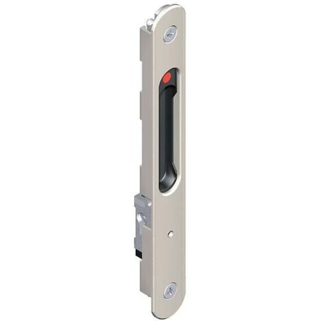 La Croisee Ds – Fermeture simple à crochet aluminium RAL 9006 19cm – Compatible portes coulissantes – Installation rapide – Mécanisme anti-crochetable