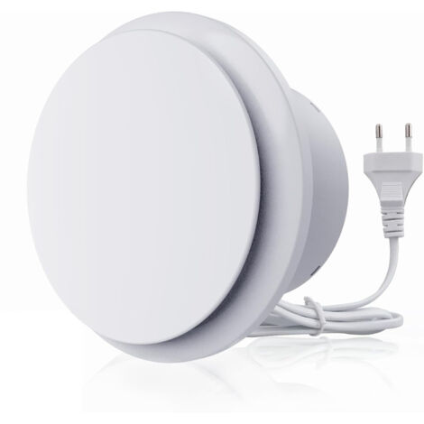 100mm Extracteur d'air 130m³/h 15W, Fonctionnement silencieux Ventilateur d'extraction à fort débit d'air, Économe en énergie, Pour Salle de Bain, Cuisine,toilettes, Serres,Tentes (4 inch)