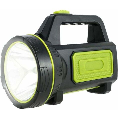 Lampe Torche Led Ultra Puissante Rechargeable USB 135000 Lumens 6000 mah Lampe de Poche Etanche Haute Puissance pour Urgence Randonnée Camping Chasse (Sans Lumière Latérale)
