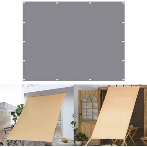 Freosen – Voile d'ombrage rectangulaire 2.5x5m – Imperméable et anti-UV – Protection solaire pour balcon et jardin – Canevas résistant aux intempéries
