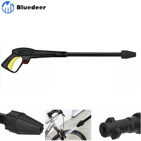 Pistolet à eau haute pression avec lance à jet variable et lance rotative, compatible avec les nettoyeurs haute pression Lavor