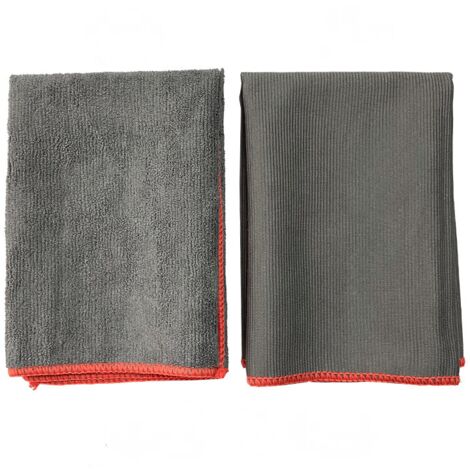 35 x 35 cm Chiffons Magique en Microfibre, Torchon de Nettoyage Poussiere, Lingette Essuie pour Cuisine Voiture Menage Verre Vitre Vaisselle, Serviette sans Trace Non Pelucheux, Gris, 3 Pcs (1/3)