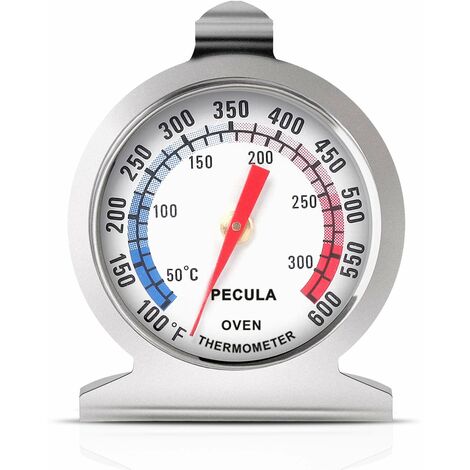 Thermomètre de Four 50-300°C/100-600°F, Four Grill Fry Chef Fumeur Thermomètre à Lecture Instantanée Thermomètre en Acier Inoxydable Cuisine Cuisson Thermomètre (1/5)