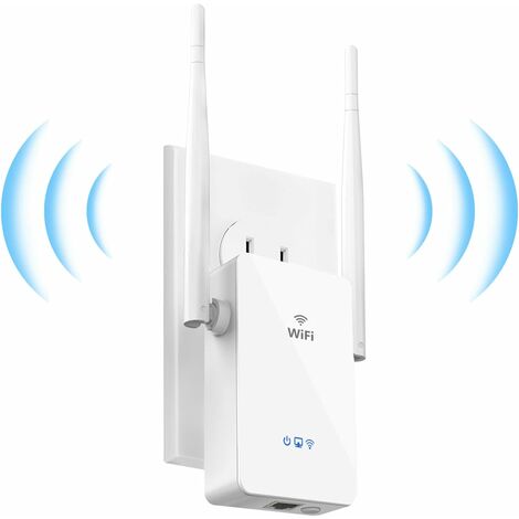Répéteur WiFi 300Mbps 2,4 GHz sans Fil WiFi Range Extender, WiFi Booster, Amplificateur WiFi Compatible Mode Repeteur/AP/Routeur, Port Ethernet, WPS, Connexion Stable, Compatible Tous Les Routeurs