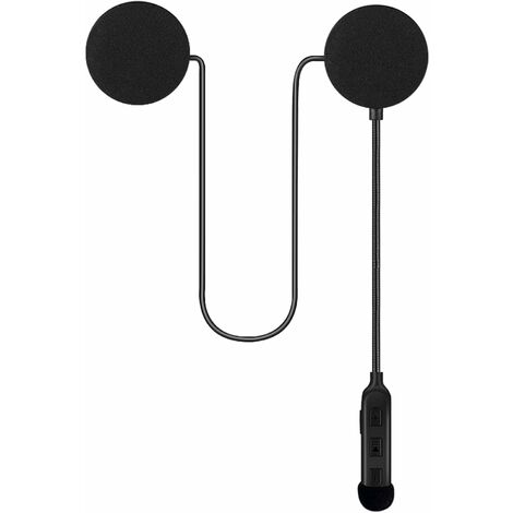 Casque de moto Casque Bluetooth, Casque extérieur, Casque de sport moto étanche, Haut-parleurs mains libres, Contrôle des appels musicaux, Réponse automatique, 60 heures de temps de lecture Système de