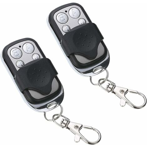 Télécommande, électrique, pour porte de garage universelle 270-433.92mhz  avec 4 boutons en double (2 Pcs)